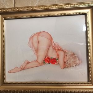 Playboy Art Vintage Vargas Prints Reproductions Sexy Perfection Nude Pinup Girl